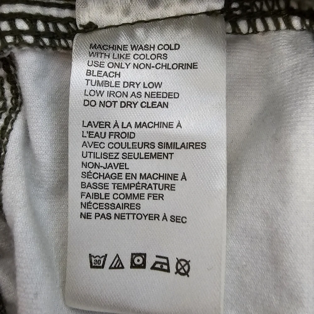 Free People High Times Printed Kick Flare Crop Pants In Olive Combo Women's Sz 2